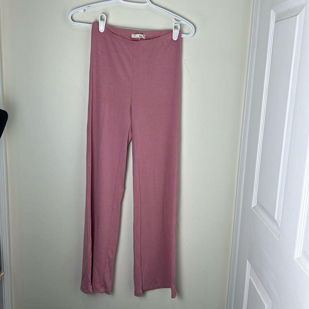 Aritzia Wilfred Free High Waisted Souvenir Knit Pants Size Small
